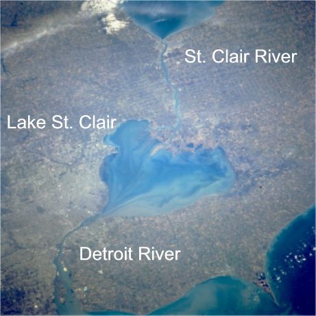 Saint Clair River, Great Lakes, Michigan, Ontario