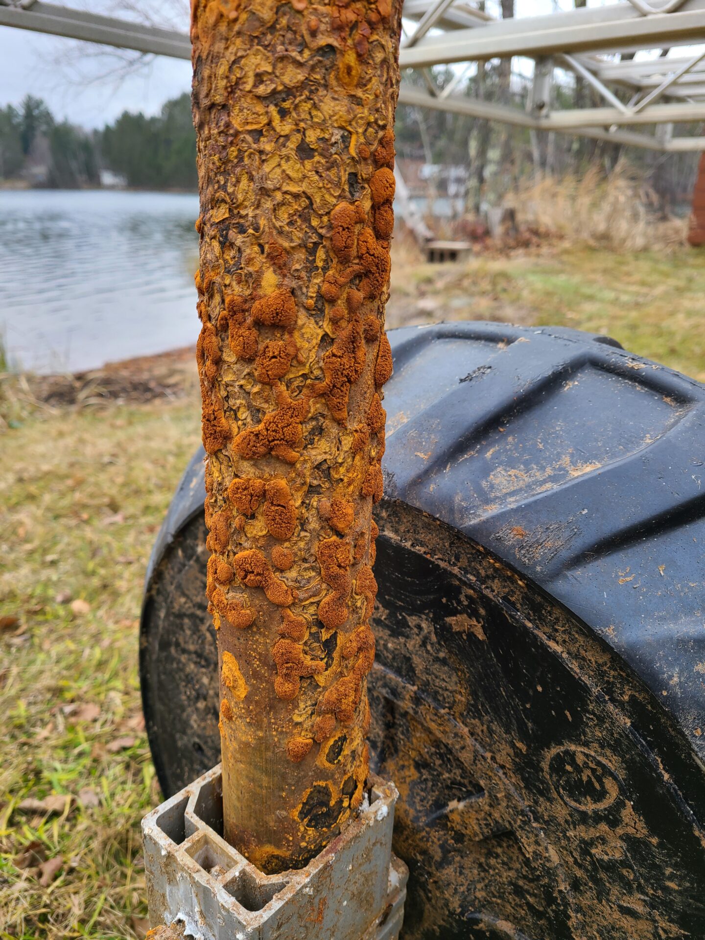 Freshwater steel corrosion occurring beyond Lake Superior harbors