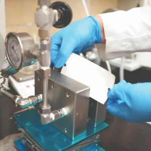 Membrane coupon used for microplastic collection